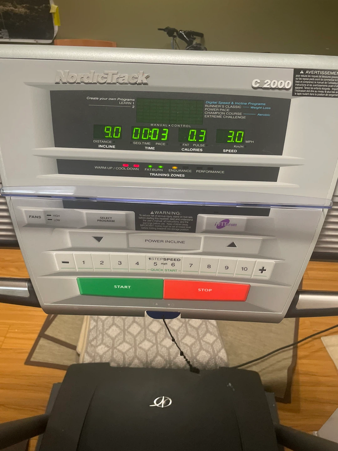 NordicTrack C 2000 Treadmill