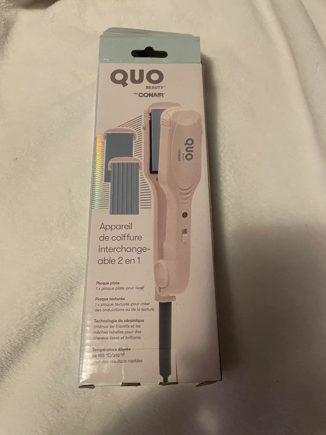 QUO Beauty by Conair 2-in-1 Interchangeable Hair Appliance