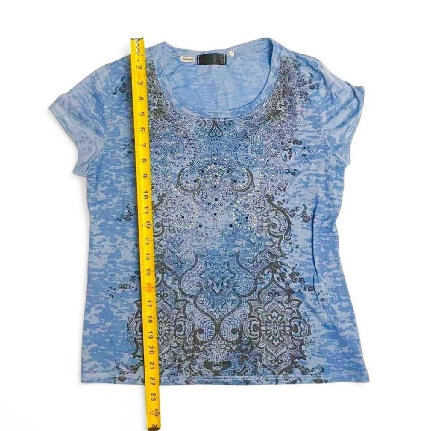 pinterest vintage y2k rhinestone top - photo 4