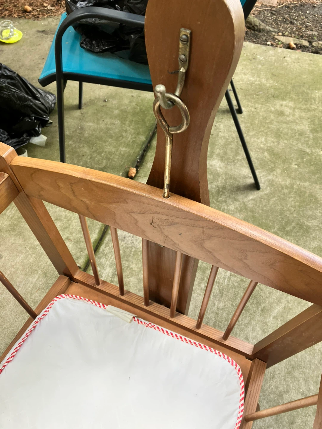 Antique Wooden Baby Cradle - photo 2