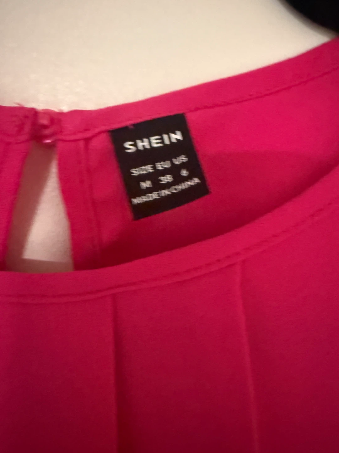 SHEIN Women's Pink Eyelet Sleeve Blouse - photo 2