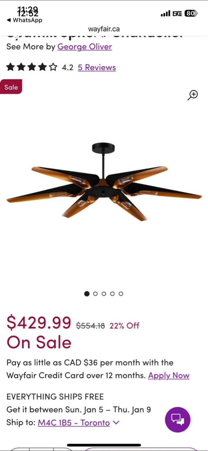 George Oliver Ceiling Fan