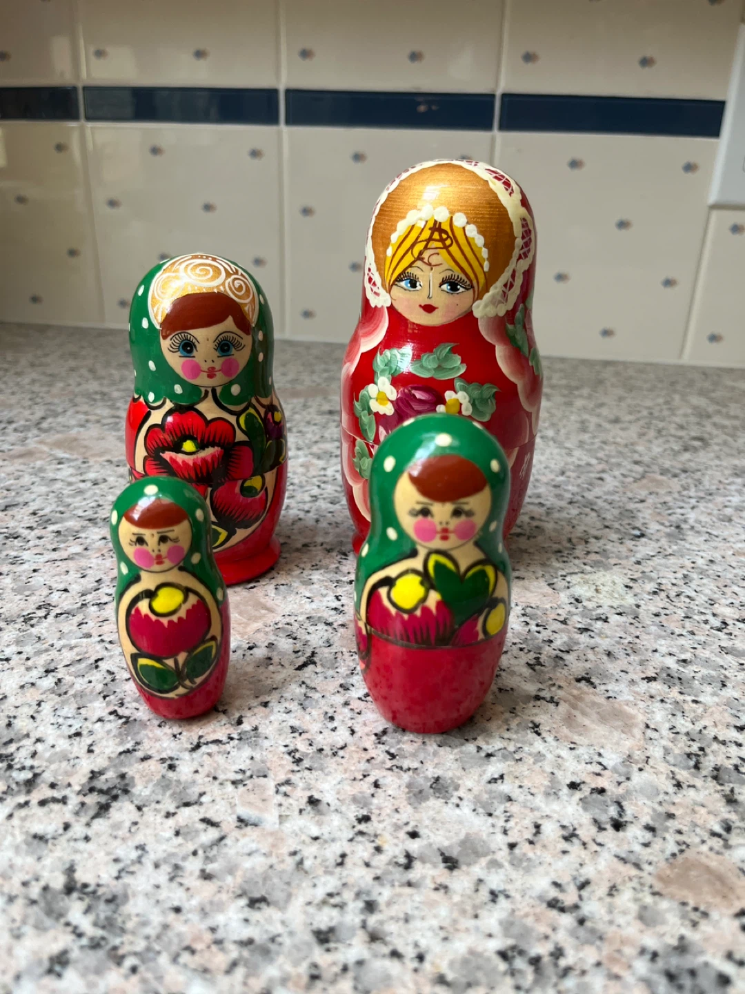 Set of 4 Russian Nesting Dolls