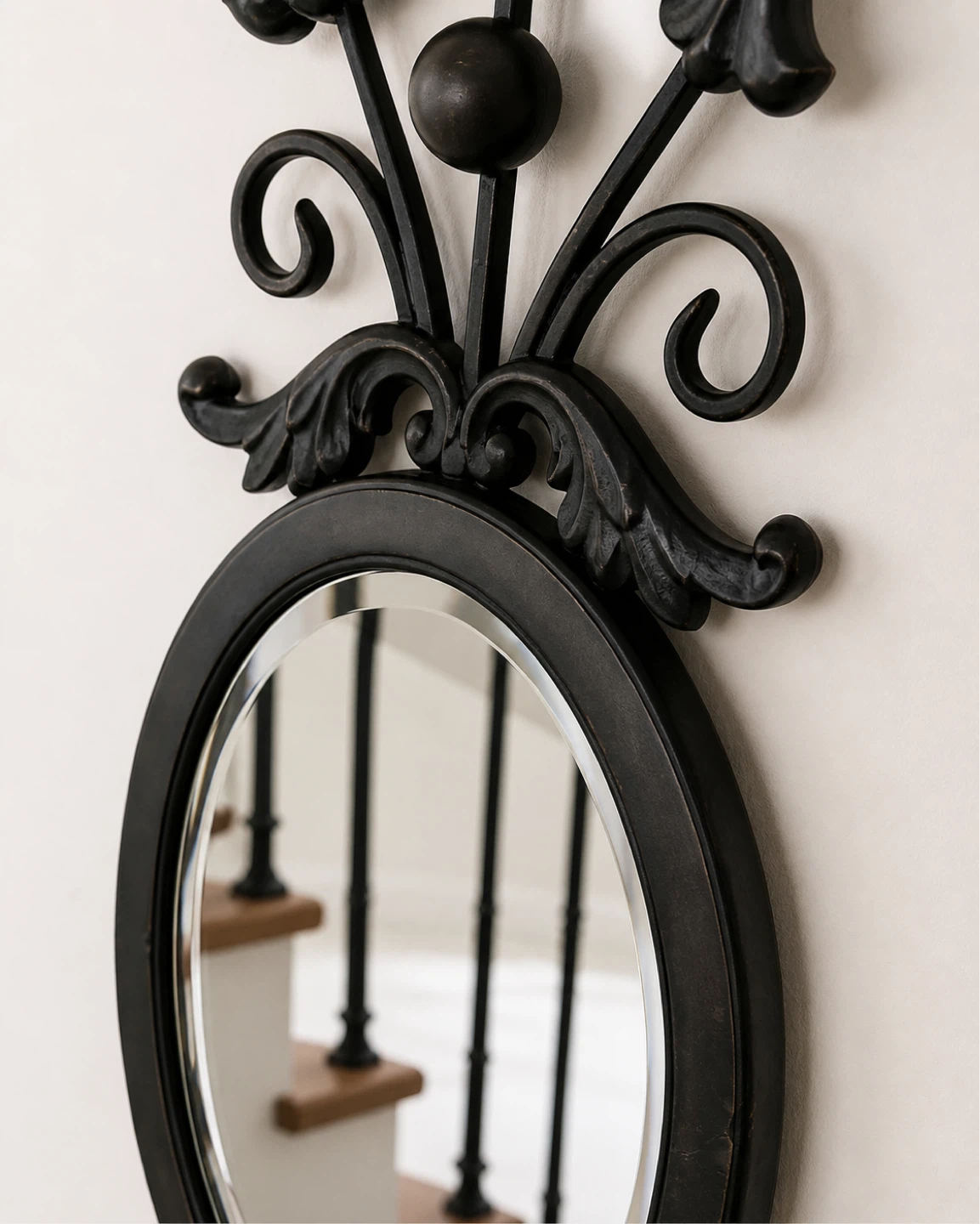 Elegant Wall Mirrors Set of 2 – Metal Frame (25”) - photo 2