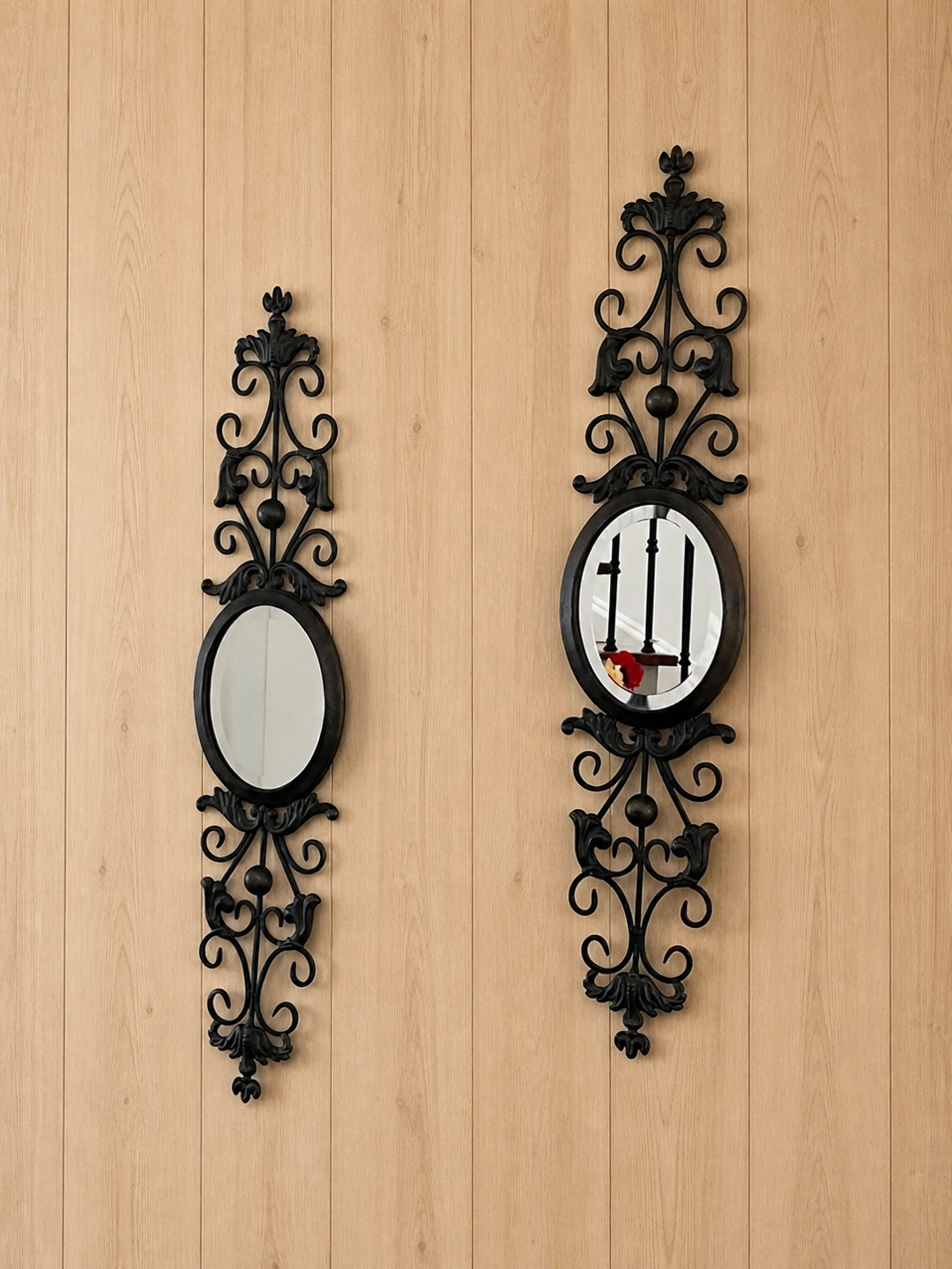 Elegant Wall Mirrors Set of 2 – Metal Frame (25”) - photo 4