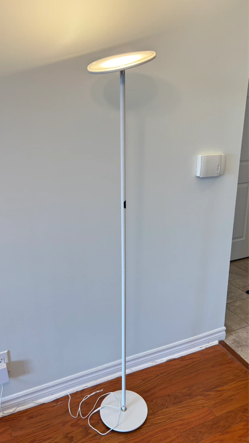 Modern White Floor Lamp with 3 levels LED Light