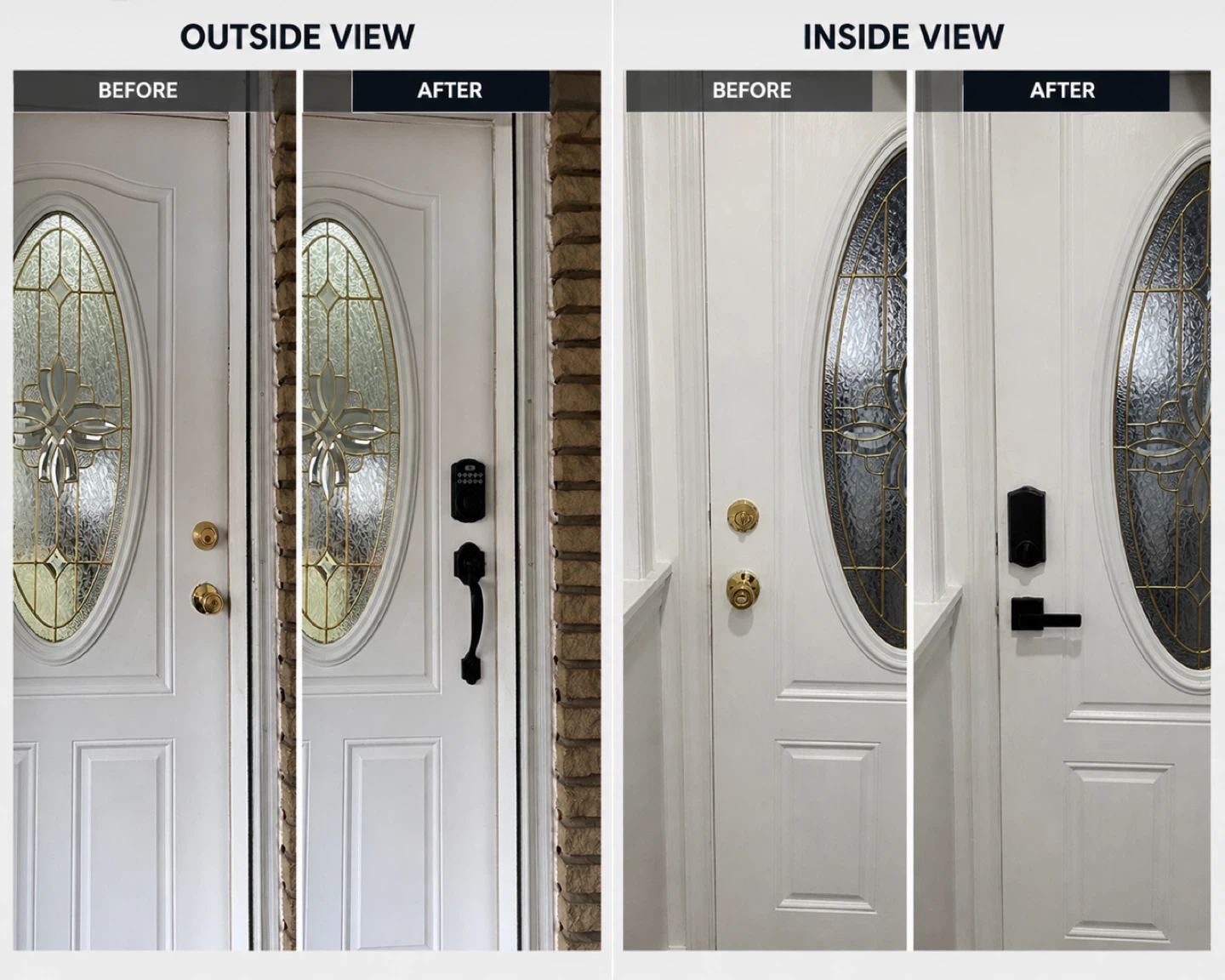 Smart door Lock deadbolt with installation