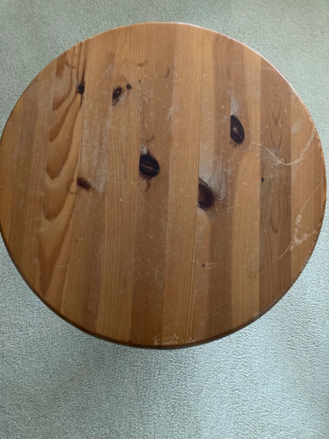 Wooden Round Accent Table - photo 3