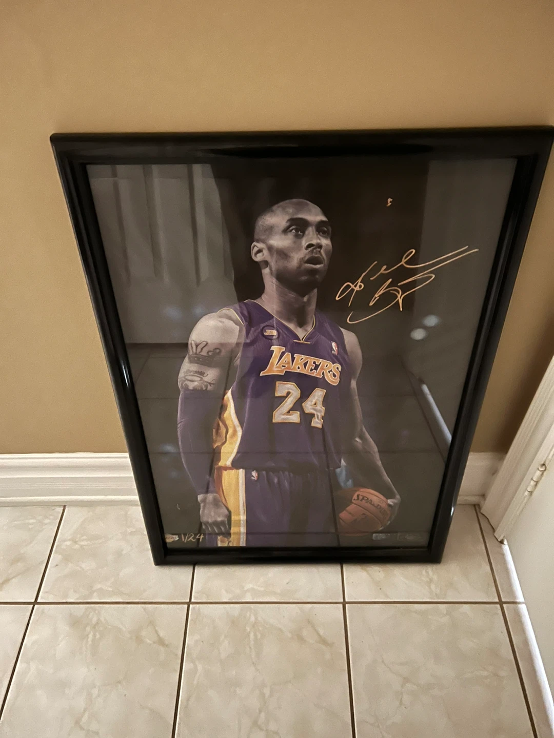 Framed Kobe Bryant Picture