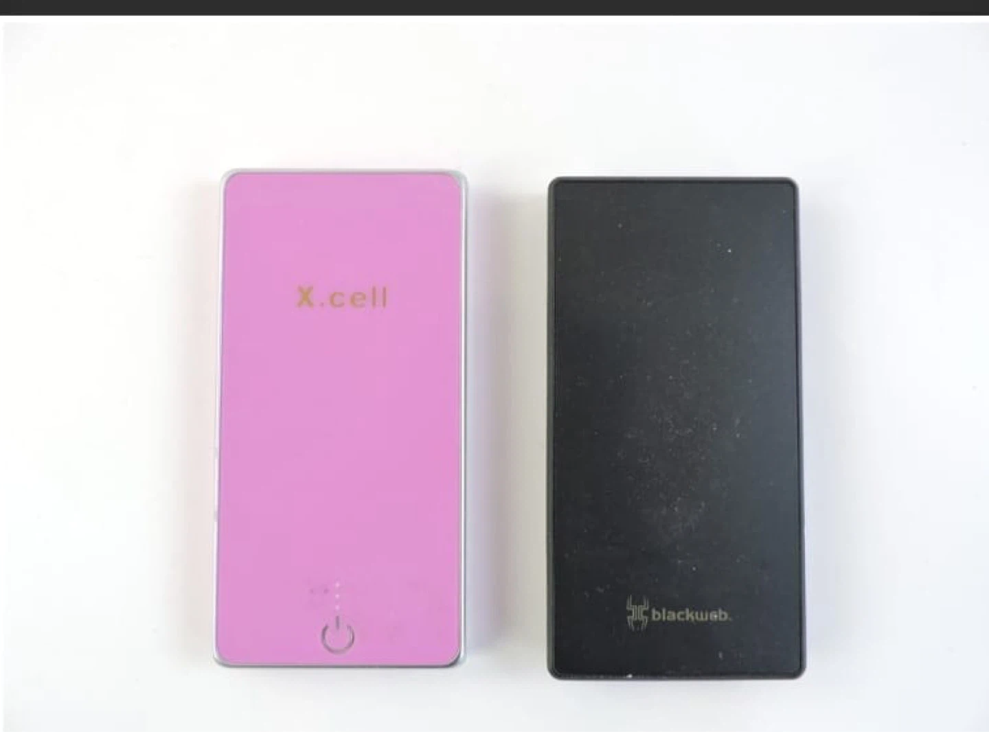 X.cell and Blackweb Power Banks (Pink and Black)