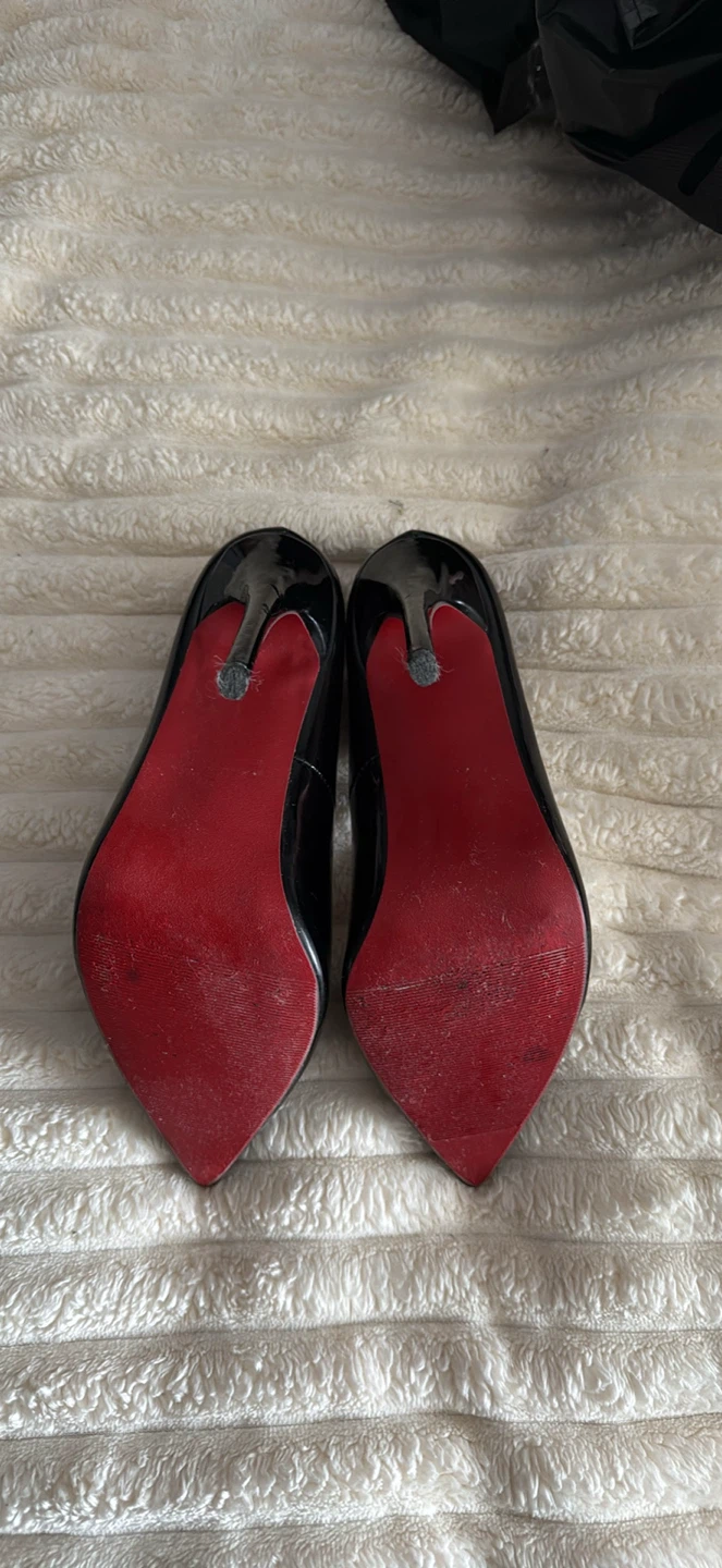 Luxury look alike  Black Patent Leather Heels - photo 2