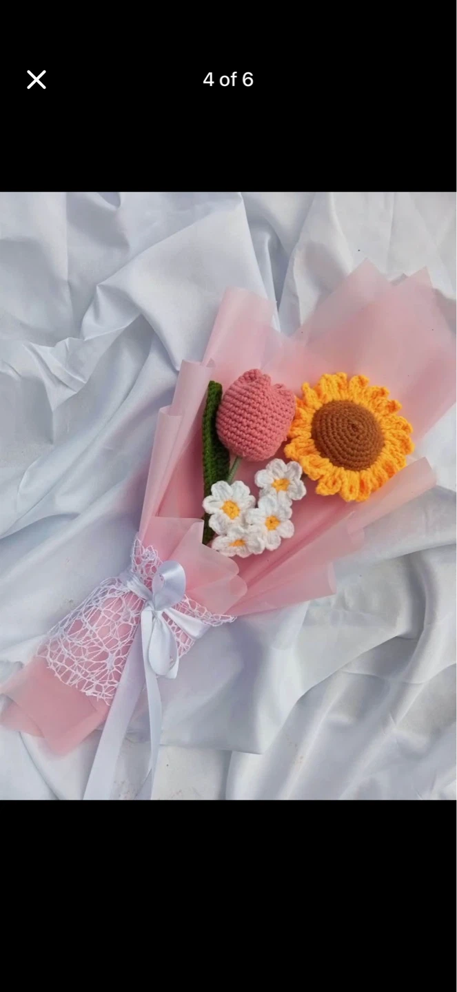 Crocheted Flower Bouquet for mother’s day - photo 3