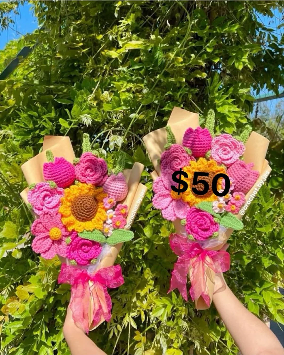 Crocheted Flower Bouquet for mother’s day - photo 4