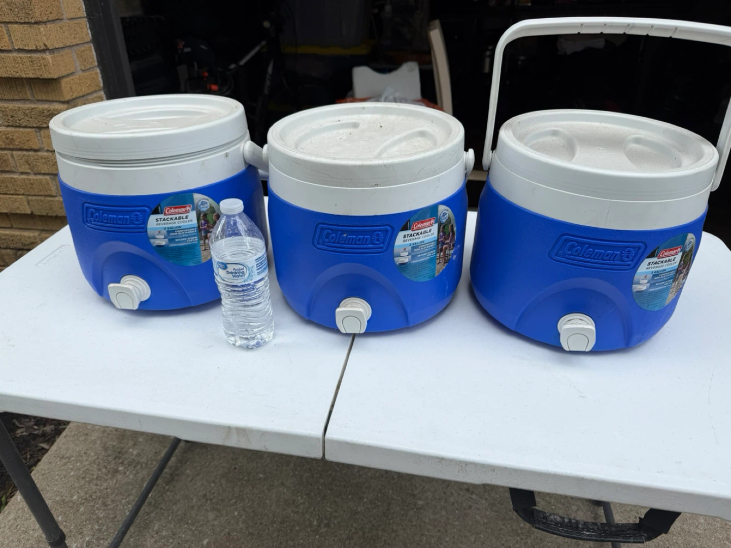 Coleman Stackable 5-Gallon Water Coolers - Set of 3 - photo 2