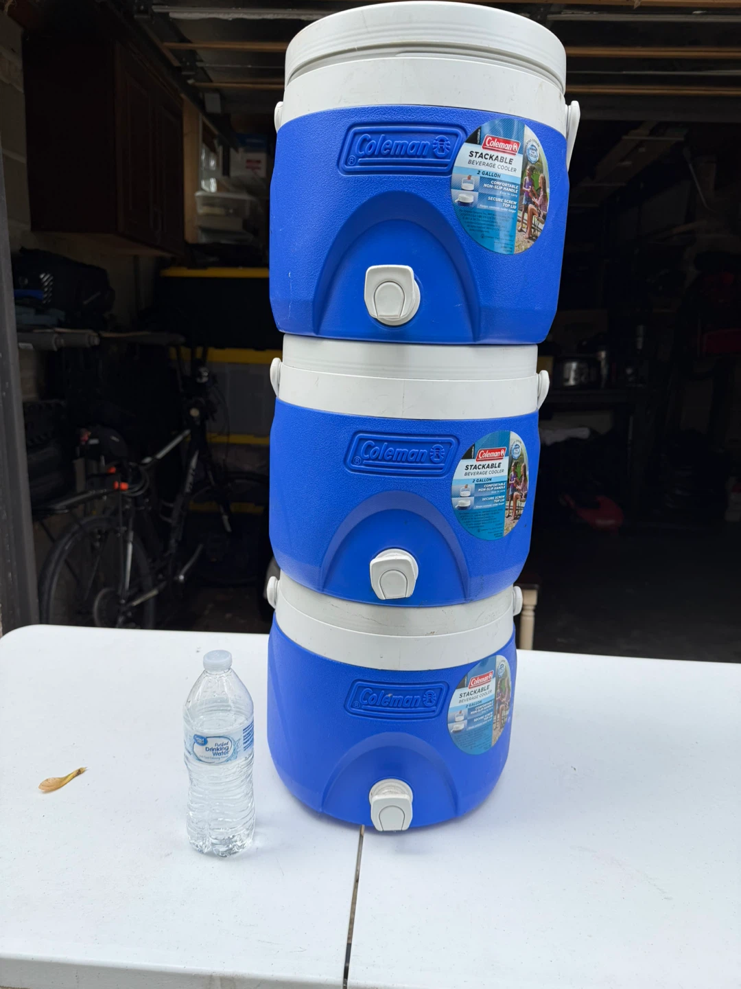 Coleman Stackable 5-Gallon Water Coolers - Set of 3
