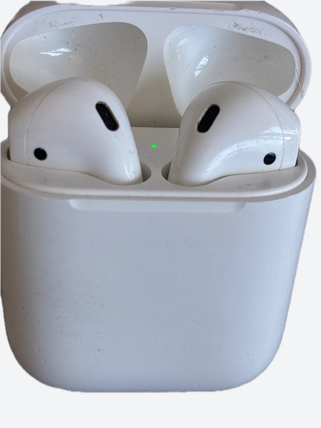 Pre owned Apple AirPods 2nd Gen Wireless Earbuds w charging case - photo 2