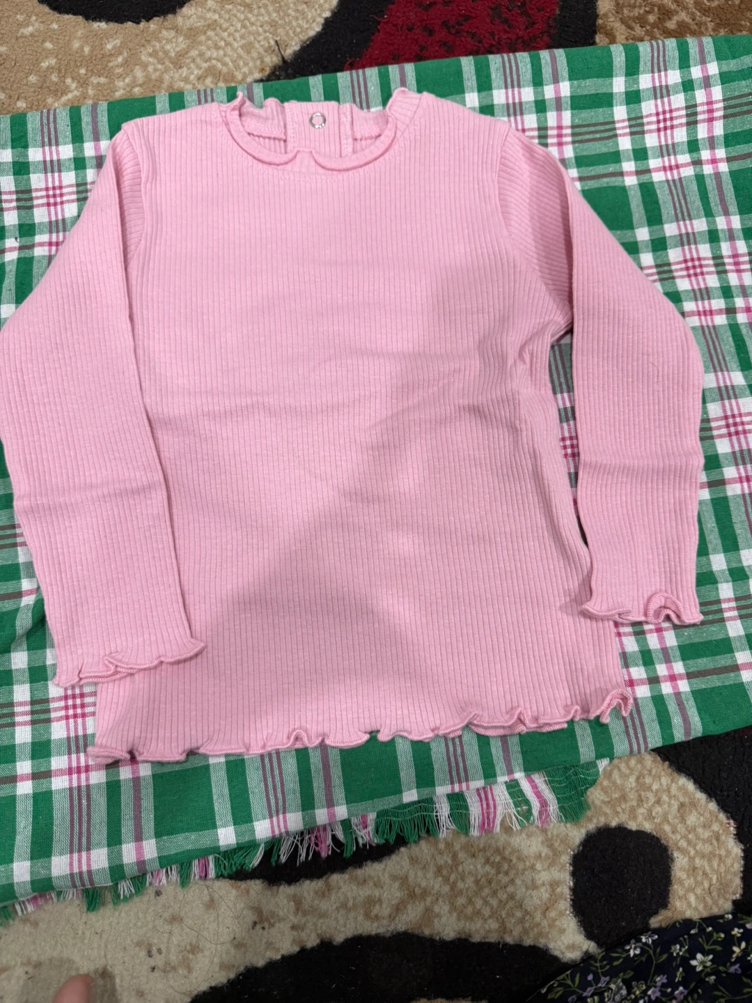 Girls Long Sleeve Tops - Cream, Black, Pink - photo 2