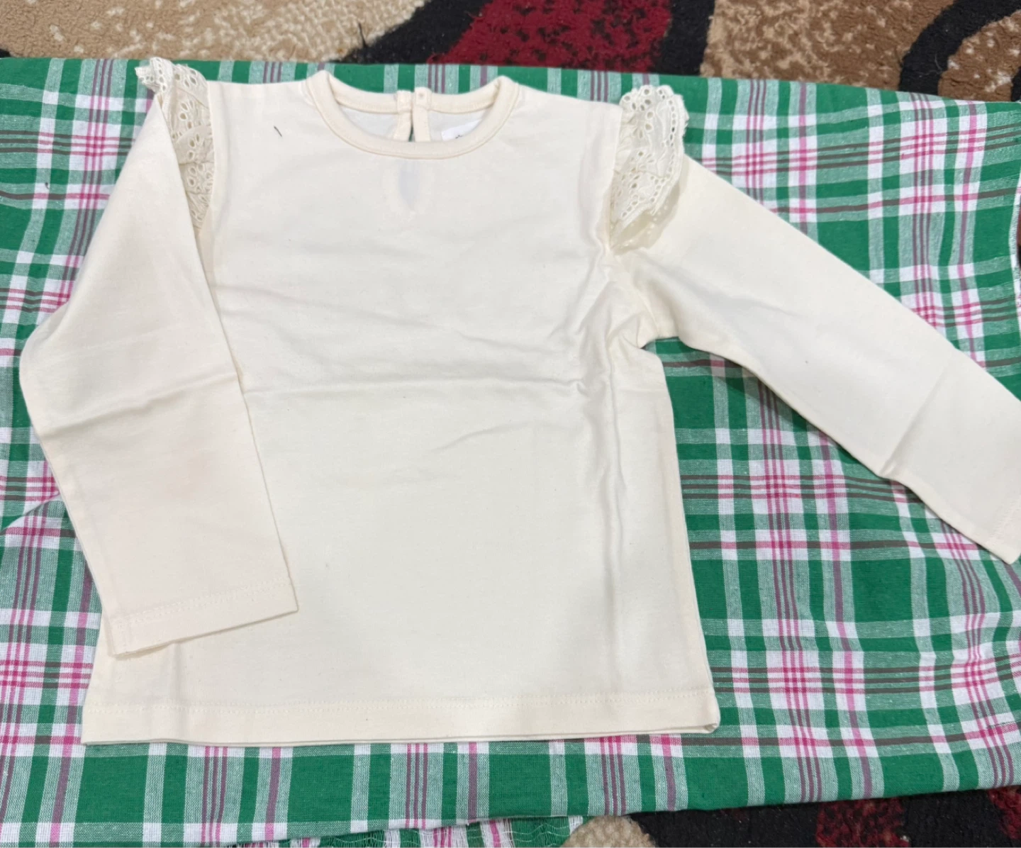 Girls Long Sleeve Tops - Cream, Black, Pink - photo 3