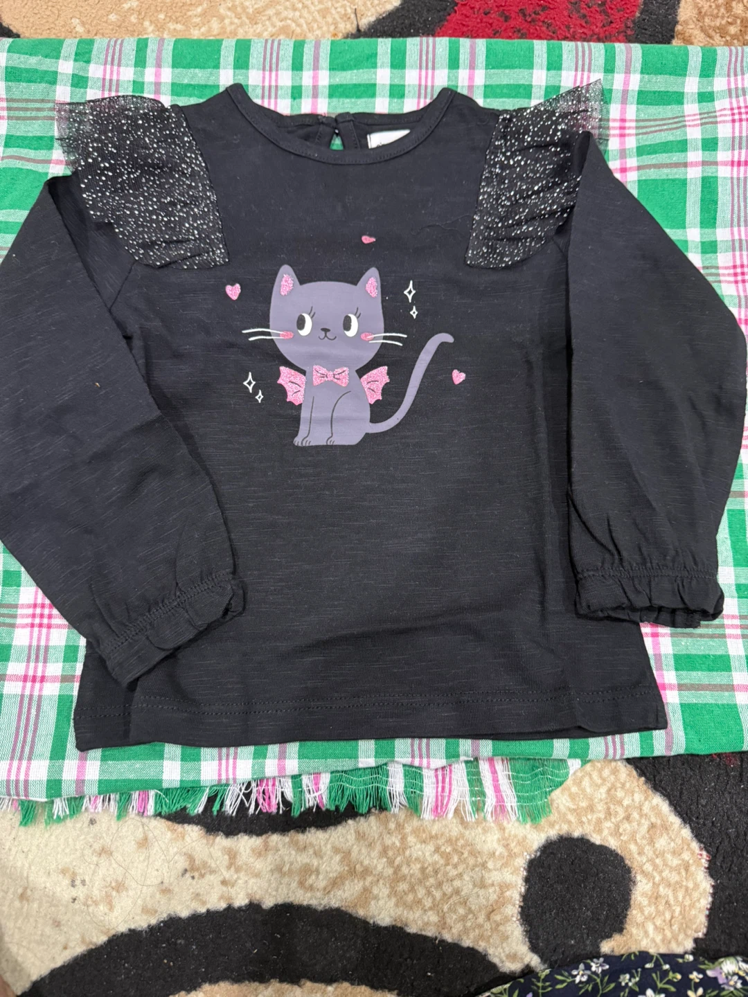 Girls Long Sleeve Tops - Cream, Black, Pink - photo 4
