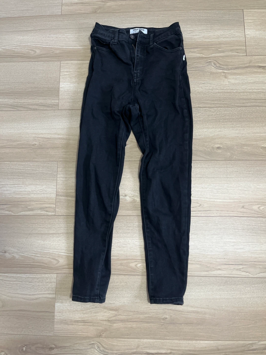 Wax Jean Black Skinny Jeans