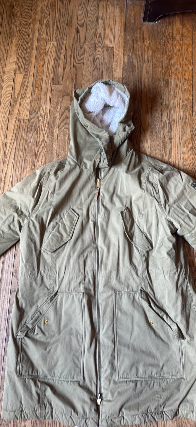Swiss Alps Hooded Parka Jacket - Olive Green - photo 3