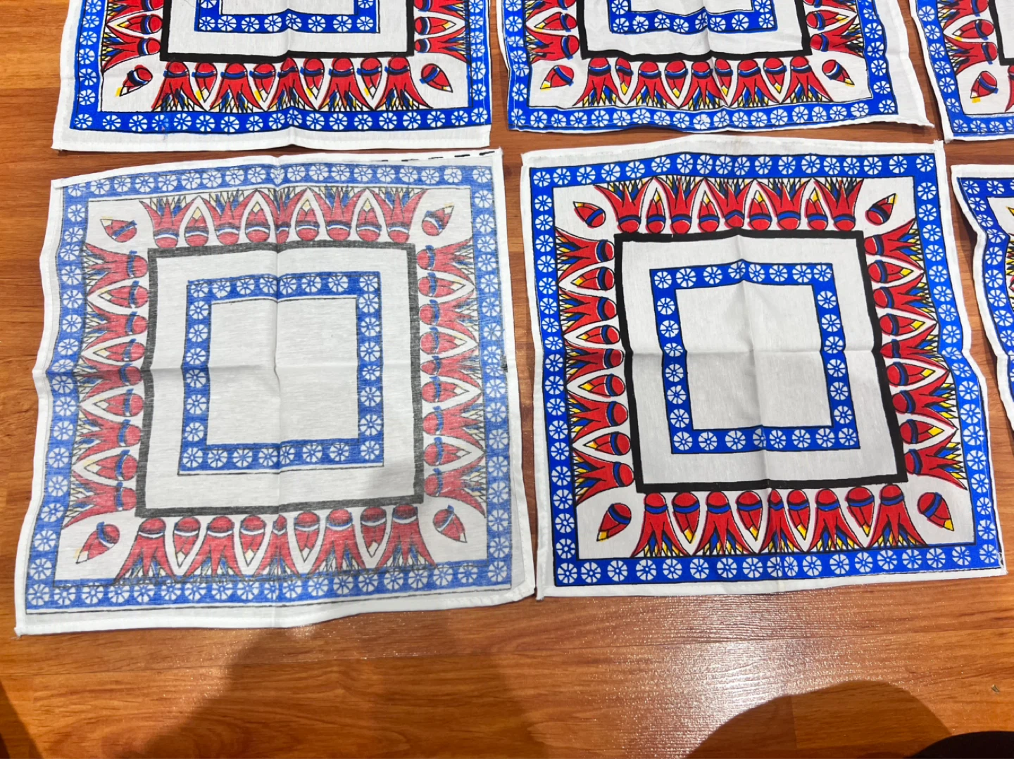 Six Egyptian-Themed Cotton Napkins - photo 2