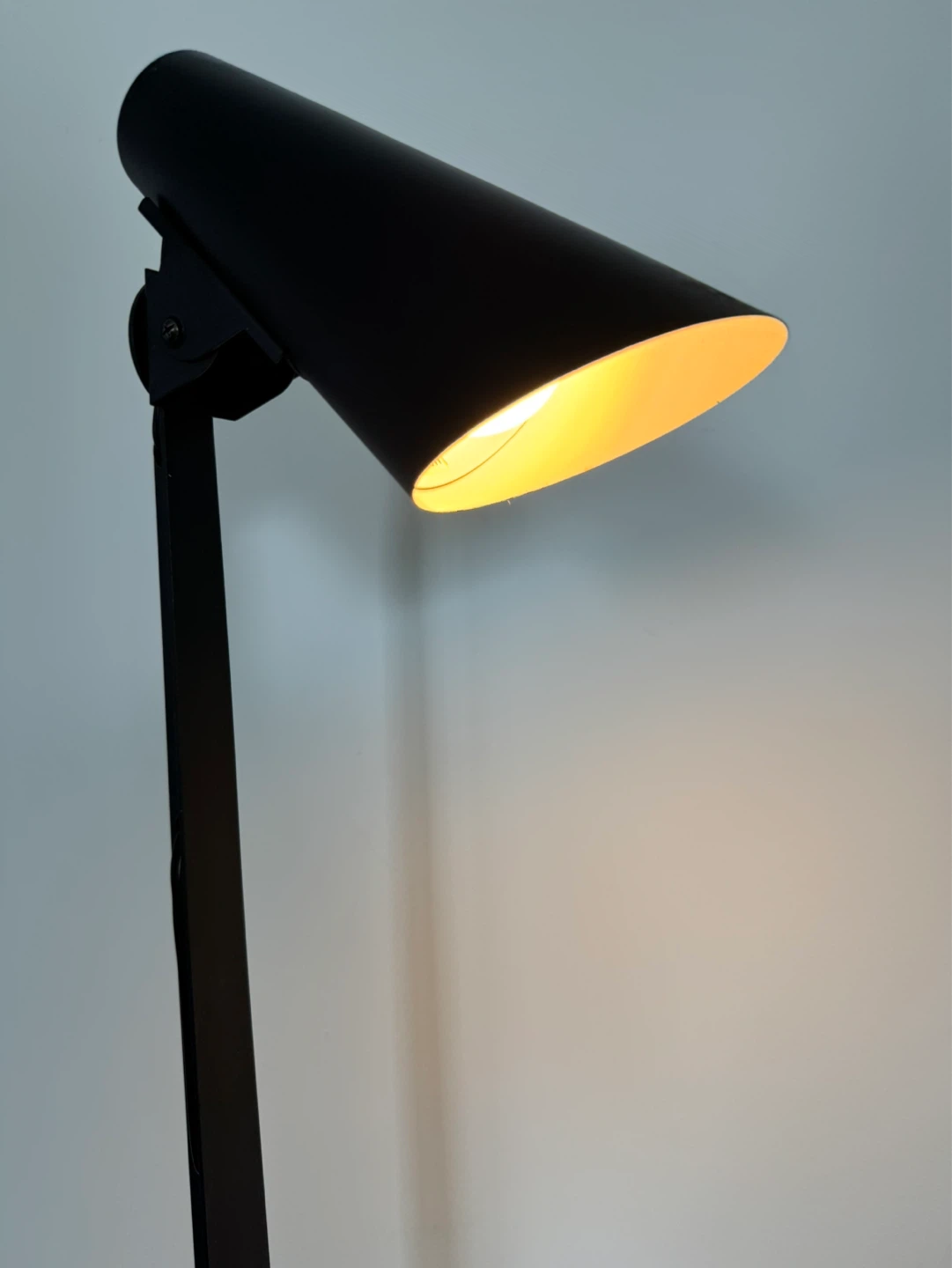 Black Modern Floor Lamp with Foot Switch - photo 2