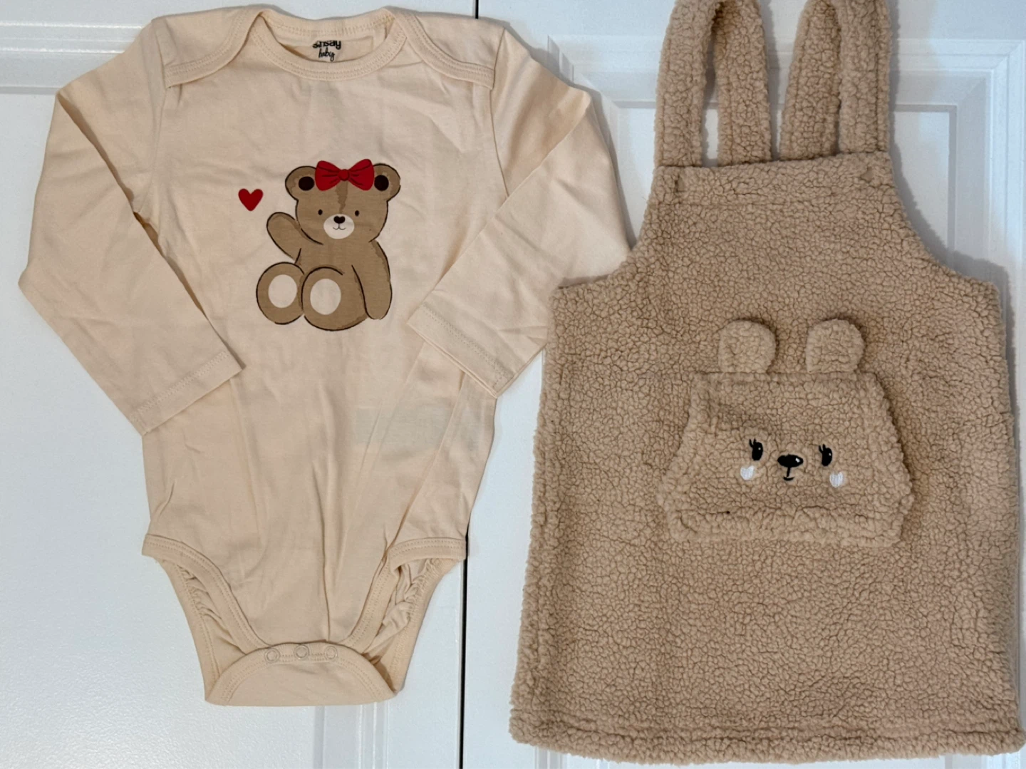 Baby Clothes Set - Bear & Floral Prints - photo 2