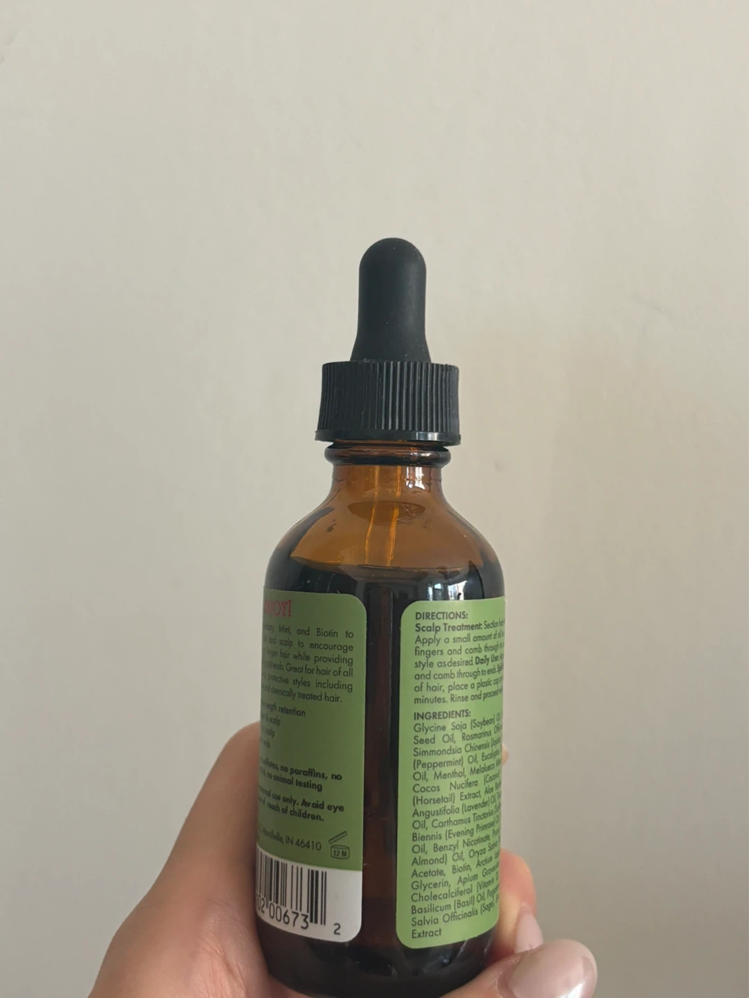 Mielle Rosemary Mint Scalp & Hair Strengthening Oil 2 fl oz - photo 2