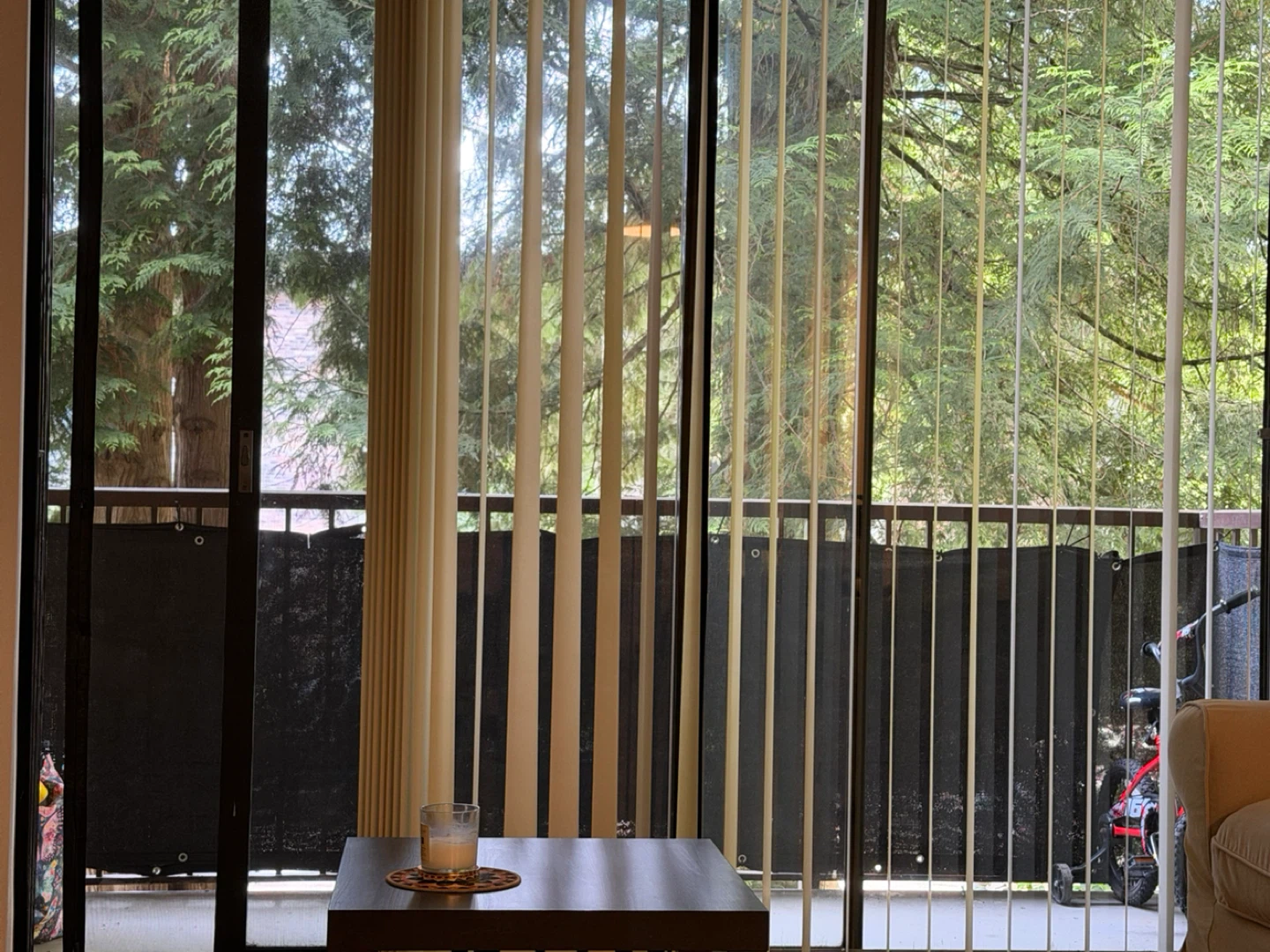 LOVE STORY Balcony Privacy Screen - 3' x 16' Black - photo 3