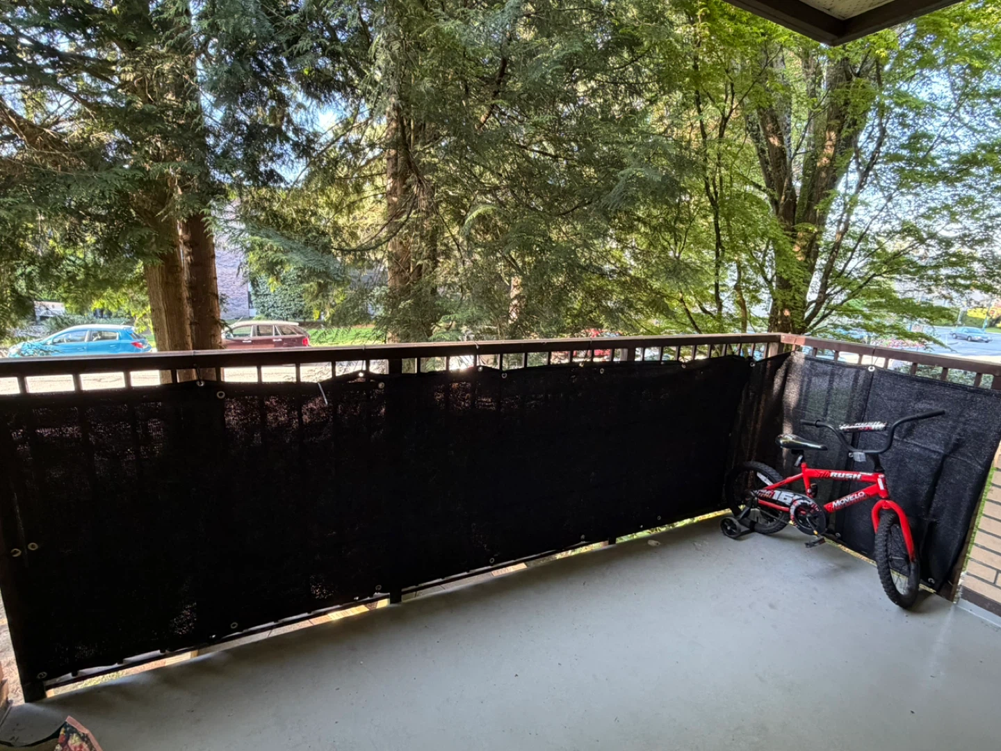 LOVE STORY Balcony Privacy Screen - 3' x 16' Black - photo 2