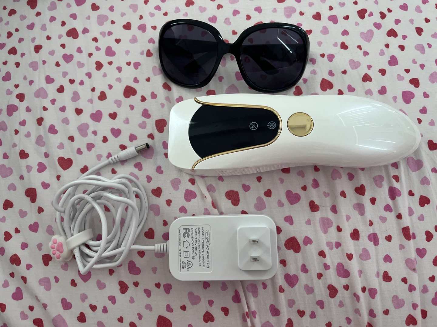 IPL Hair Removal Device with Sunglasses