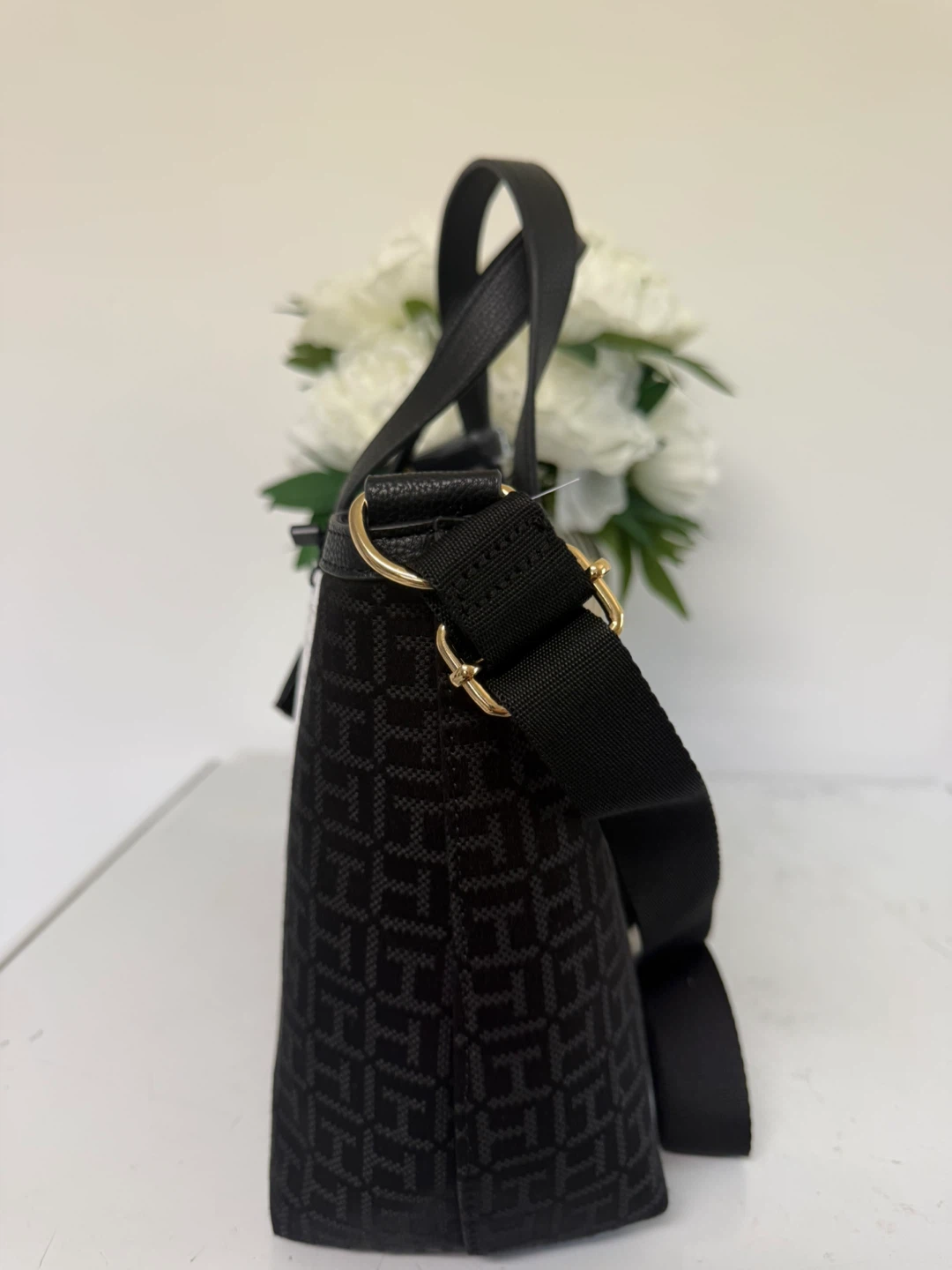 Tommy Hilfiger Black Monogram Tote Bag with Coin Pouch - photo 4