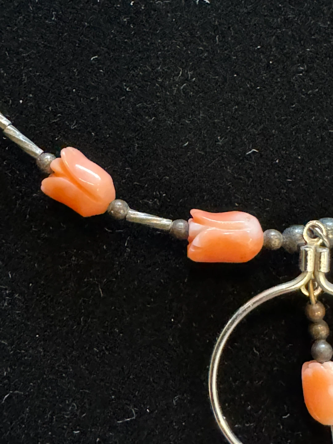 Rare Vintage Pink Angel Skin Coral Choker Necklace - photo 4