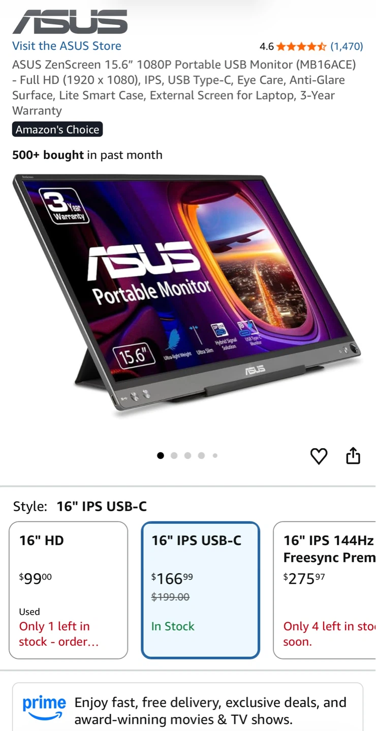 ASUS ZenScreen 15.6" Portable monitor - photo 2