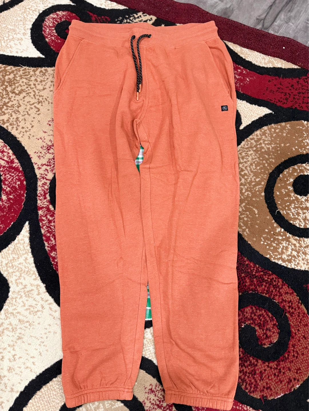 Jogging Pants - Black & Orange