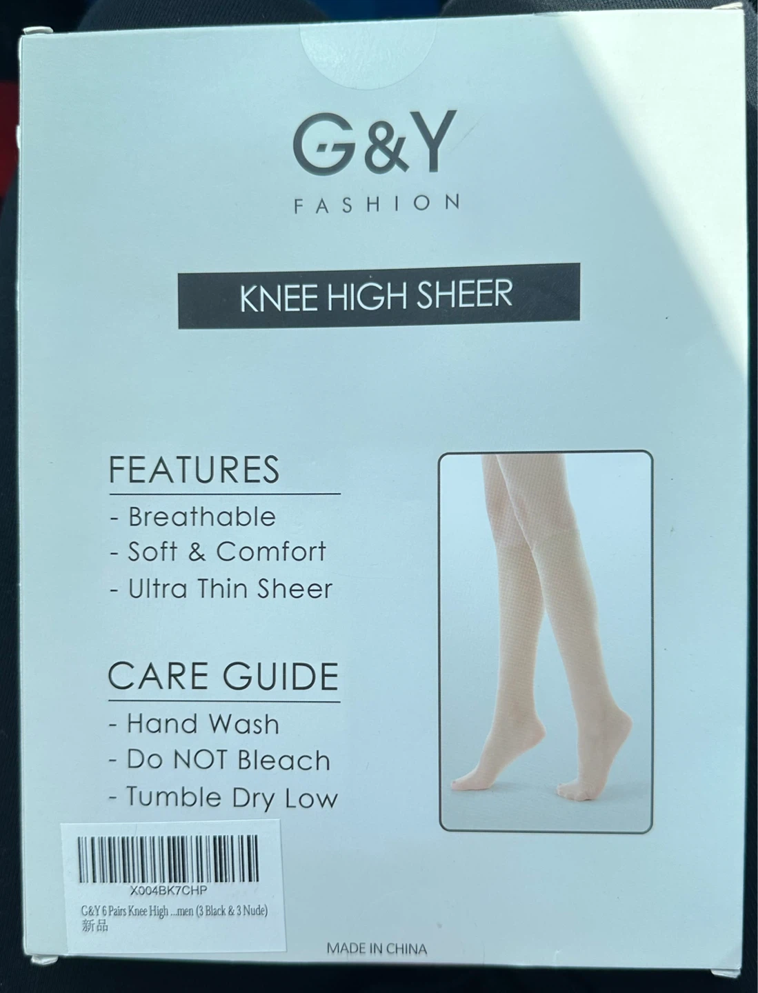 G&Y Fashion Knee High Sheer Stockings (6 Pairs) - photo 2