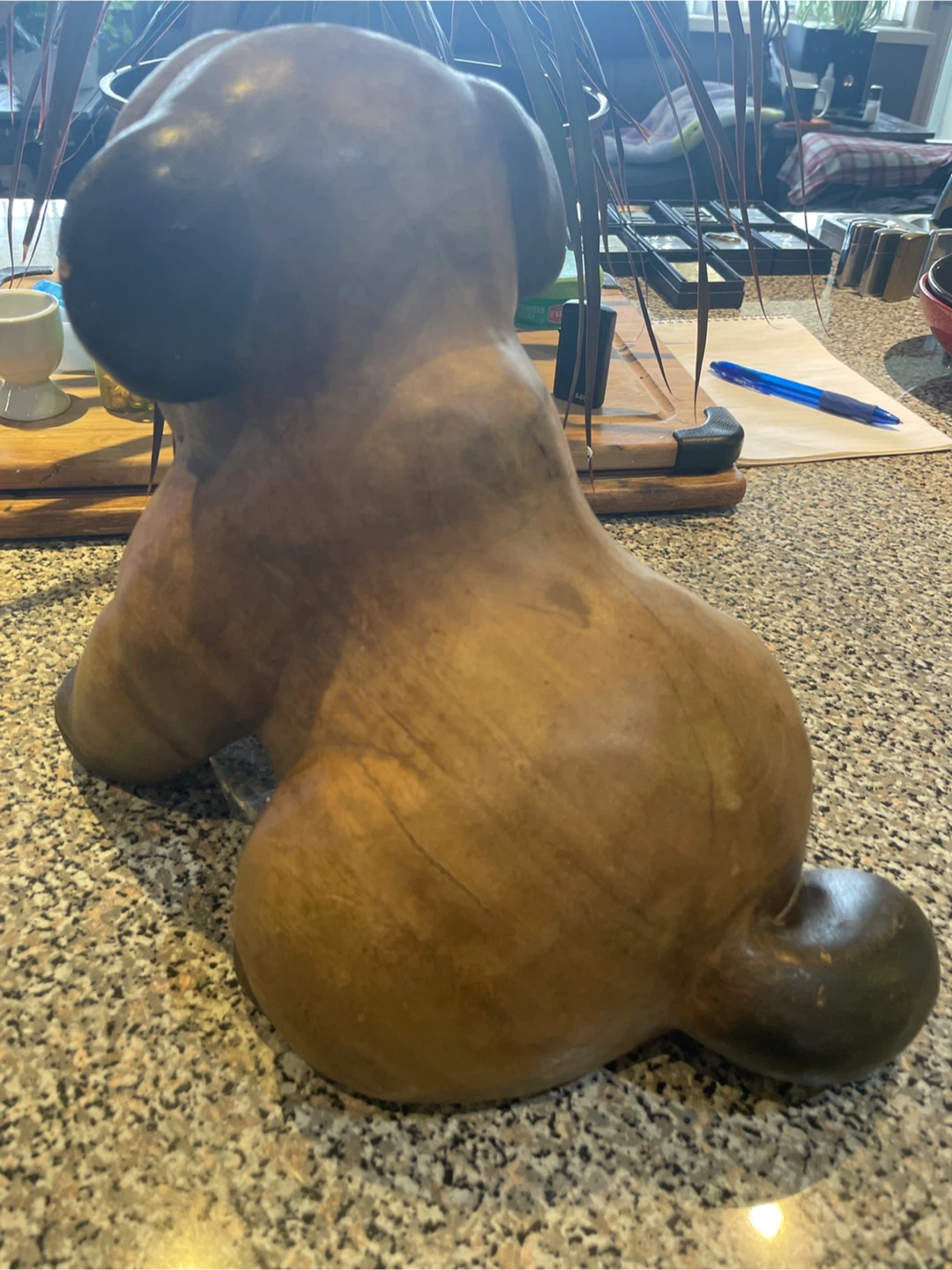 Wooden Bulldog Figurine - photo 5