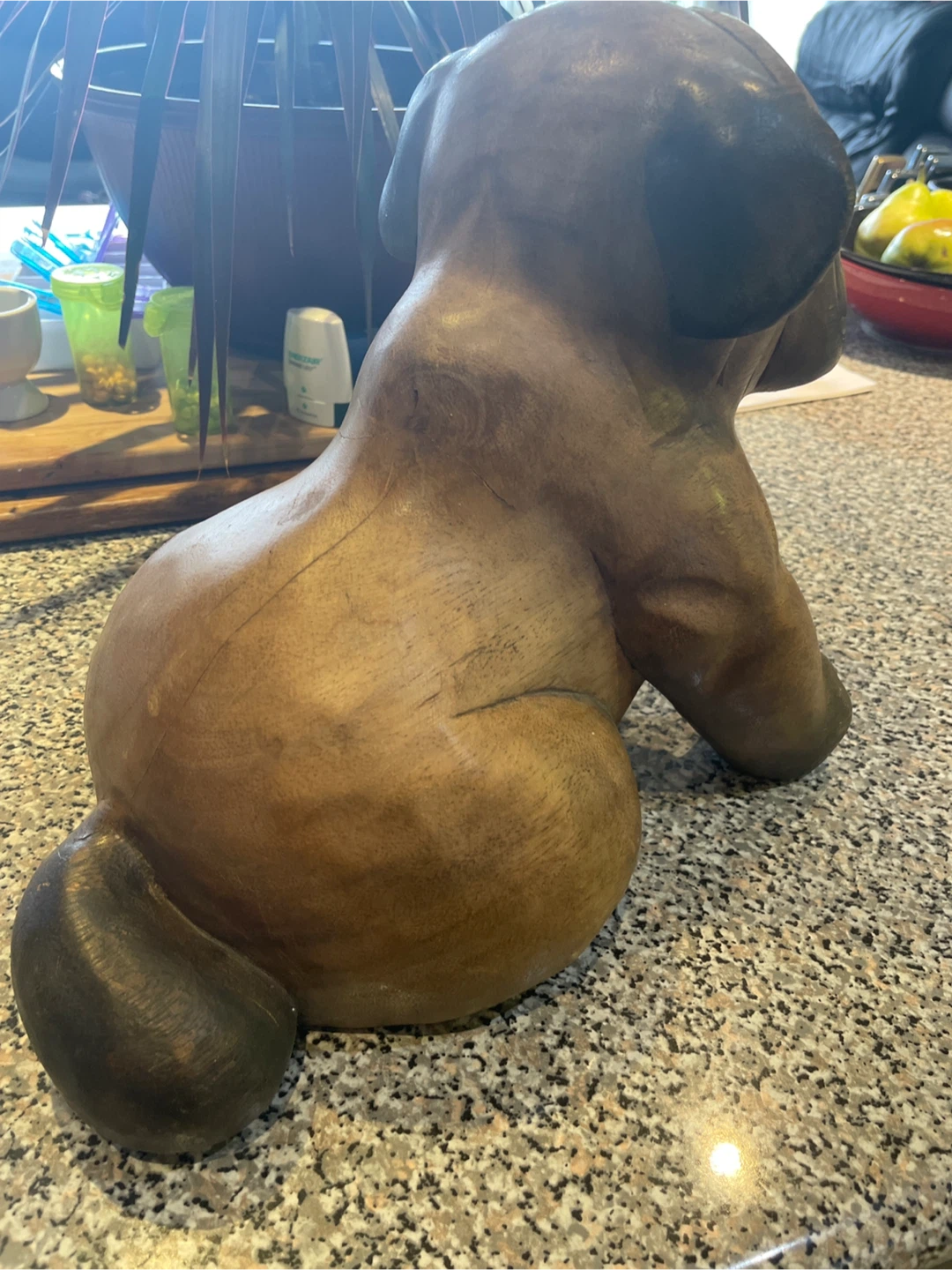 Wooden Bulldog Figurine - photo 4