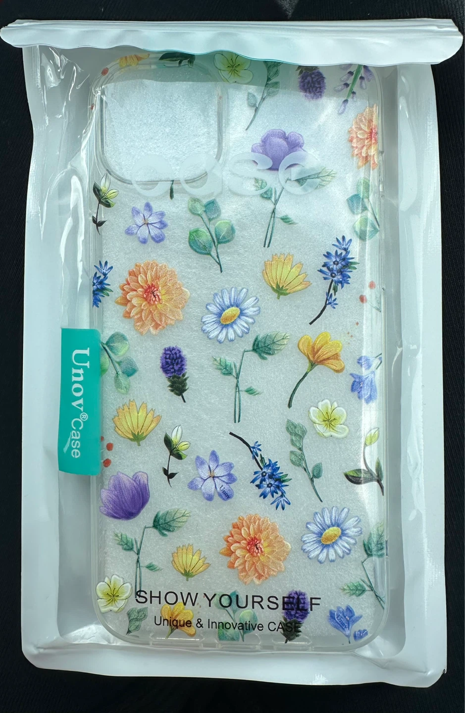 UnovCase Floral iPhone 15 Plus Case