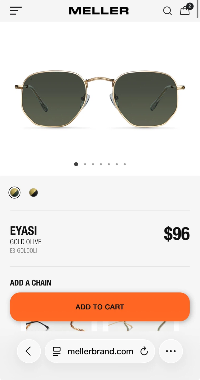 Meller Eyasi Sunglasses - Gold Olive - photo 5