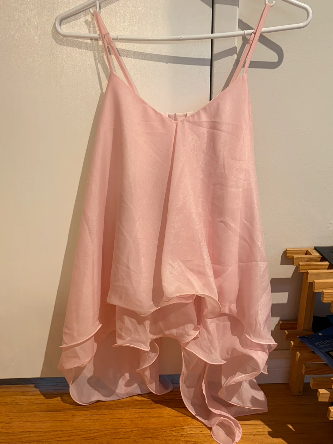 Pink Chiffon Layered Camisole Top - photo 3