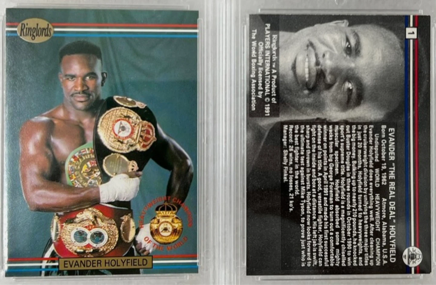 1991 Ringlords Boxing Complete Trading Card Set - photo 3