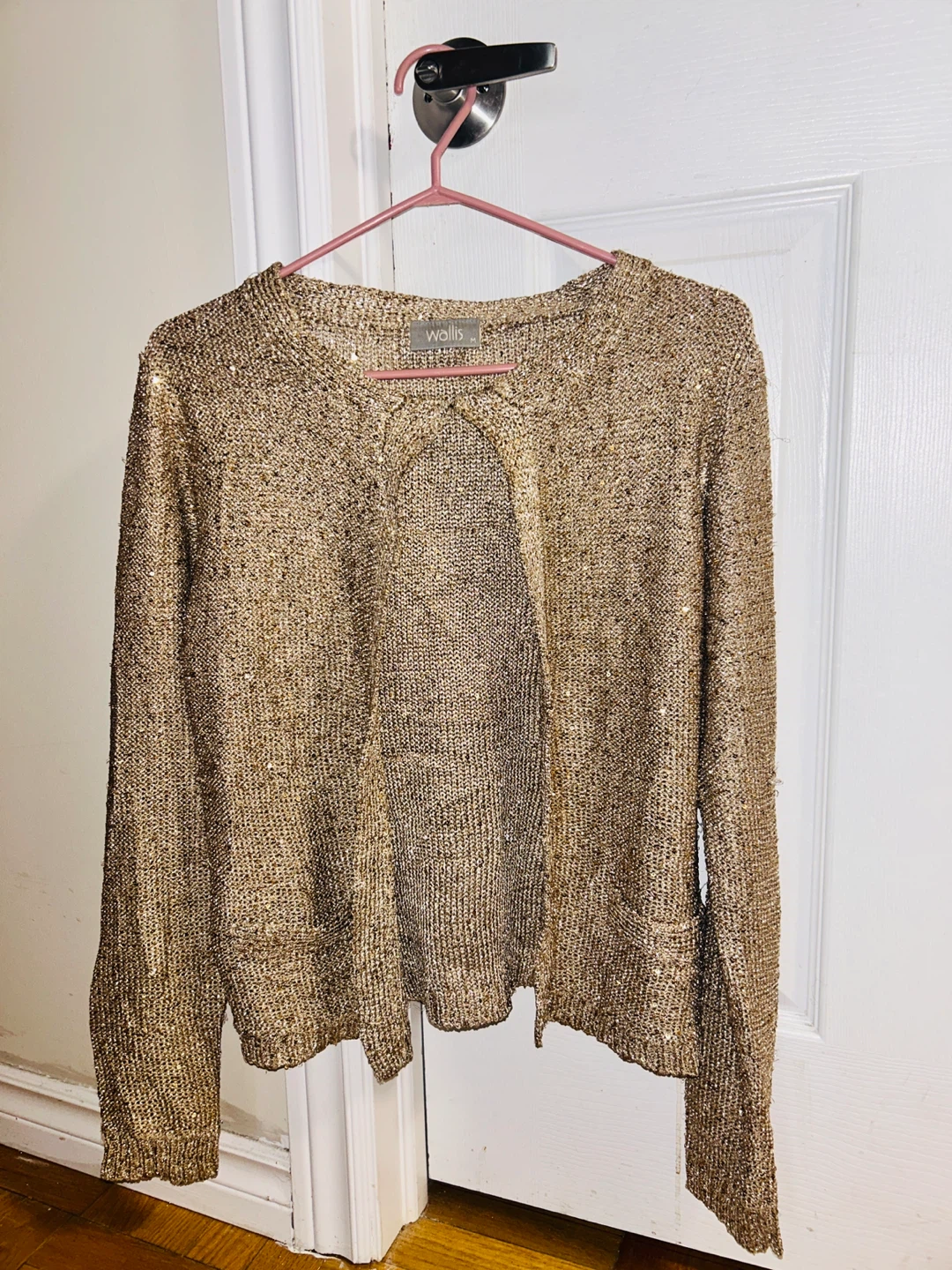 Gold Sequin Cardigan - photo 3