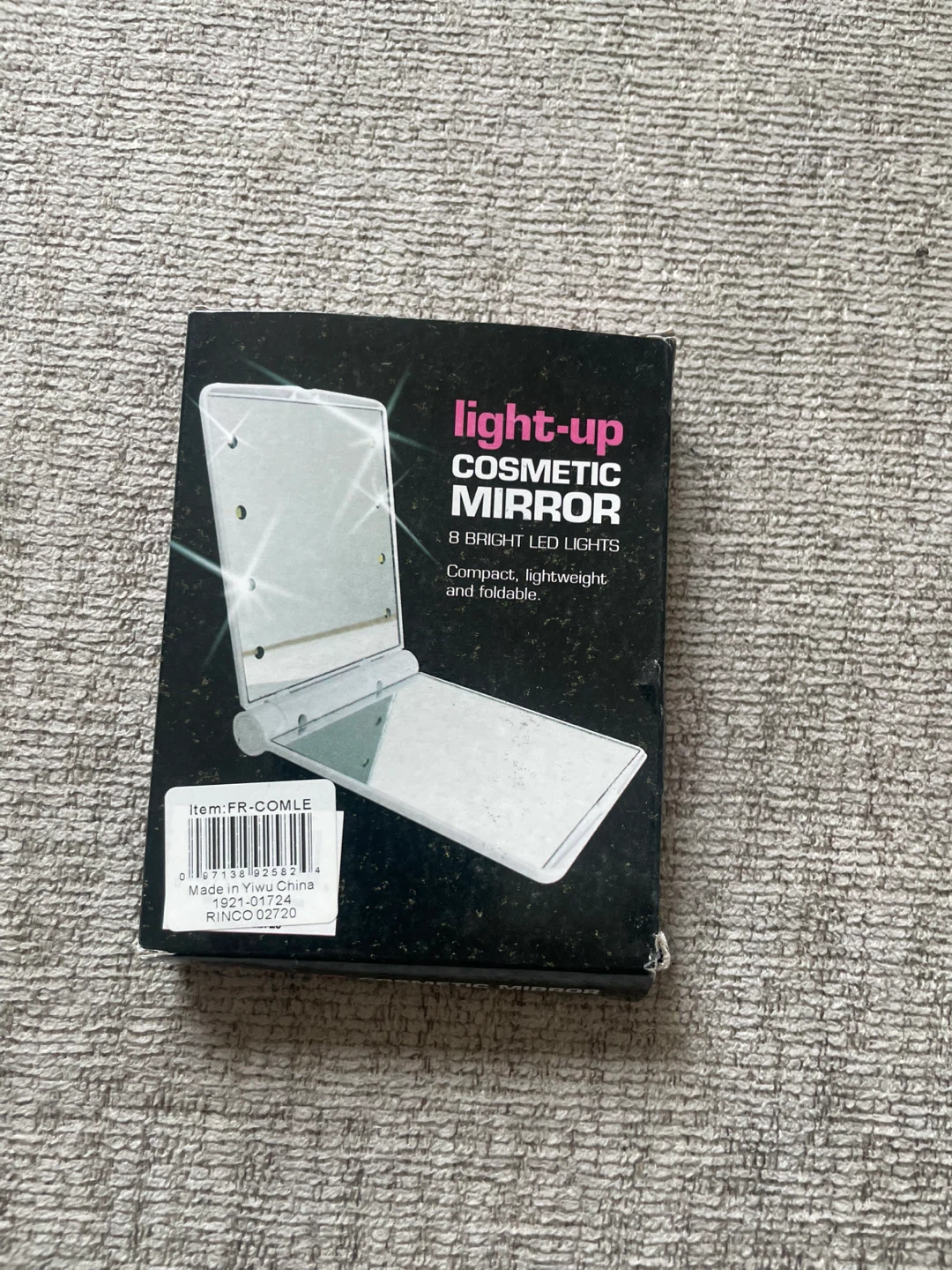 Light-Up Cosmetic Mirror with 8 Bright LED Lights - photo 2