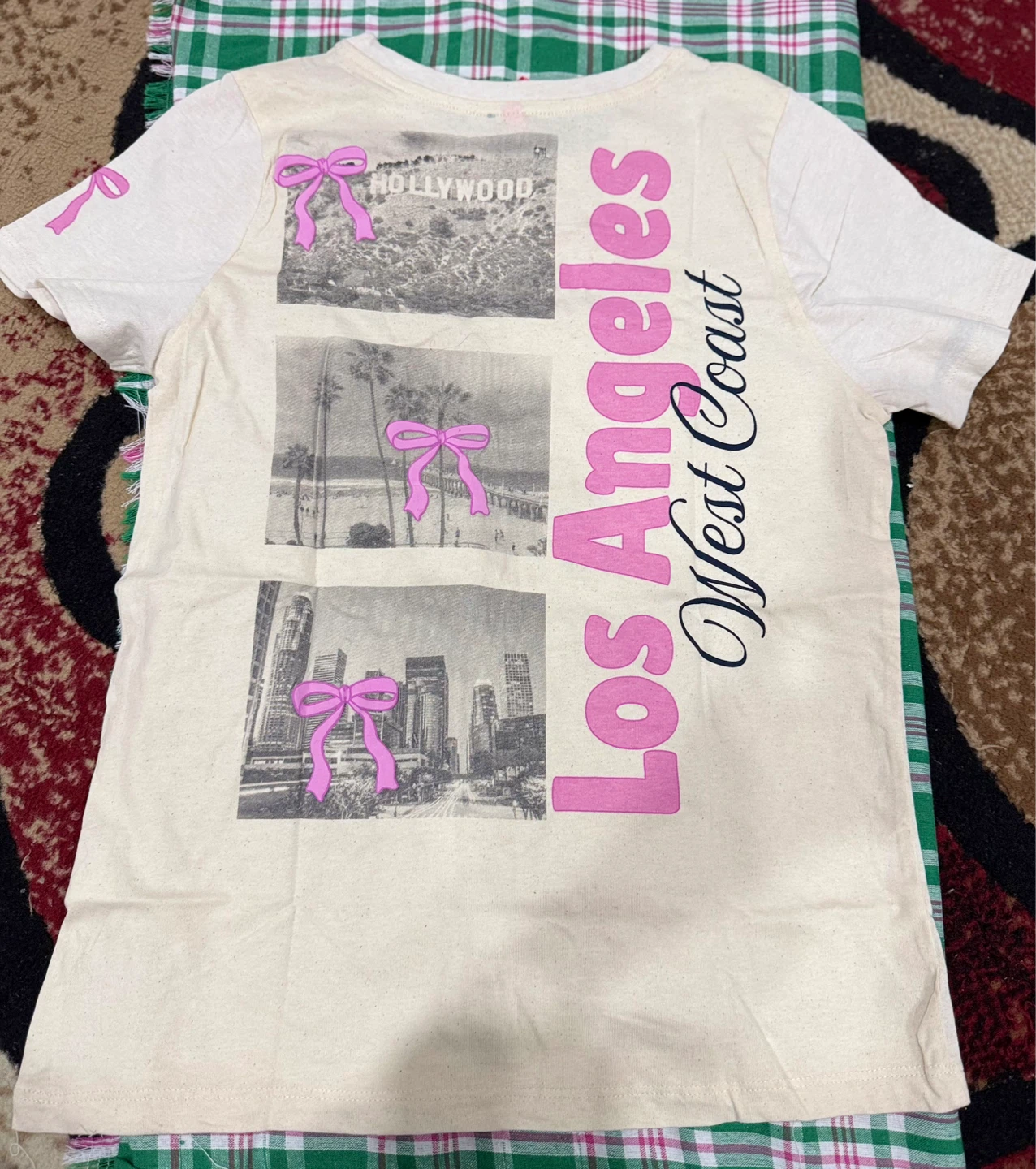 White Kids T-Shirt with 'Game Over' and Los Angeles Graphics - photo 4