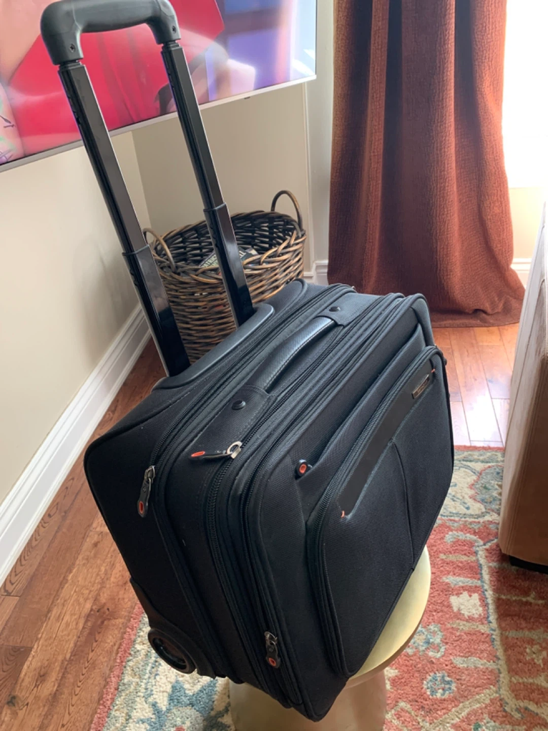 Black Samsonite Rolling Carry-On Luggage