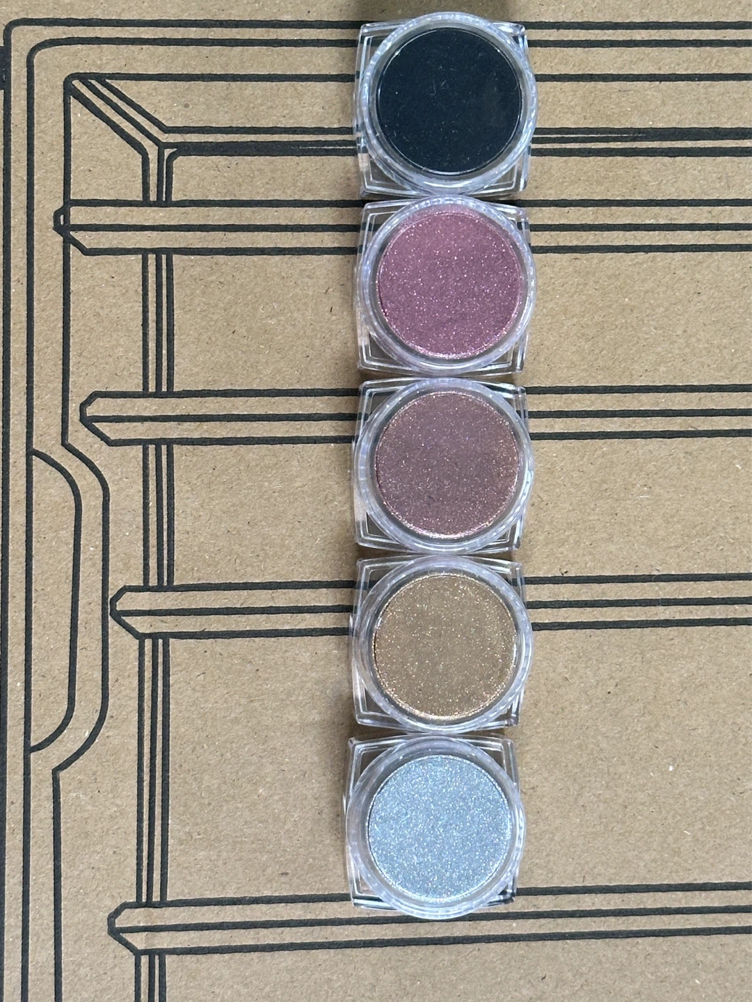 🆕 Metallic Chrome Powder Set x5
