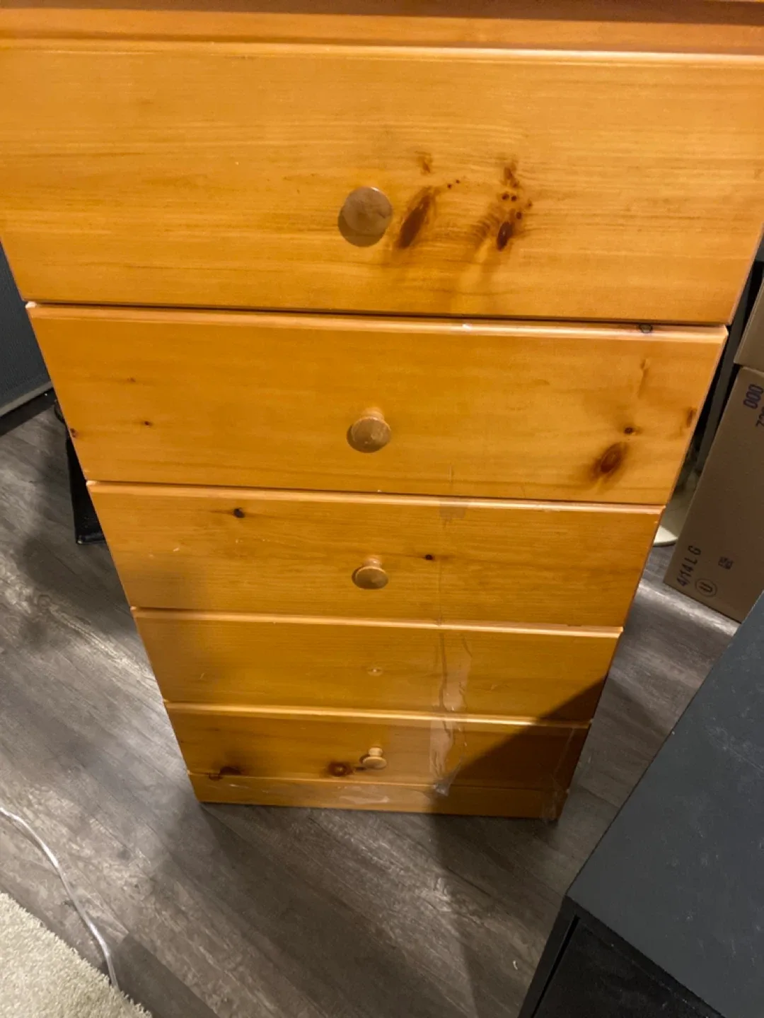 5-Drawer Wood Dresser