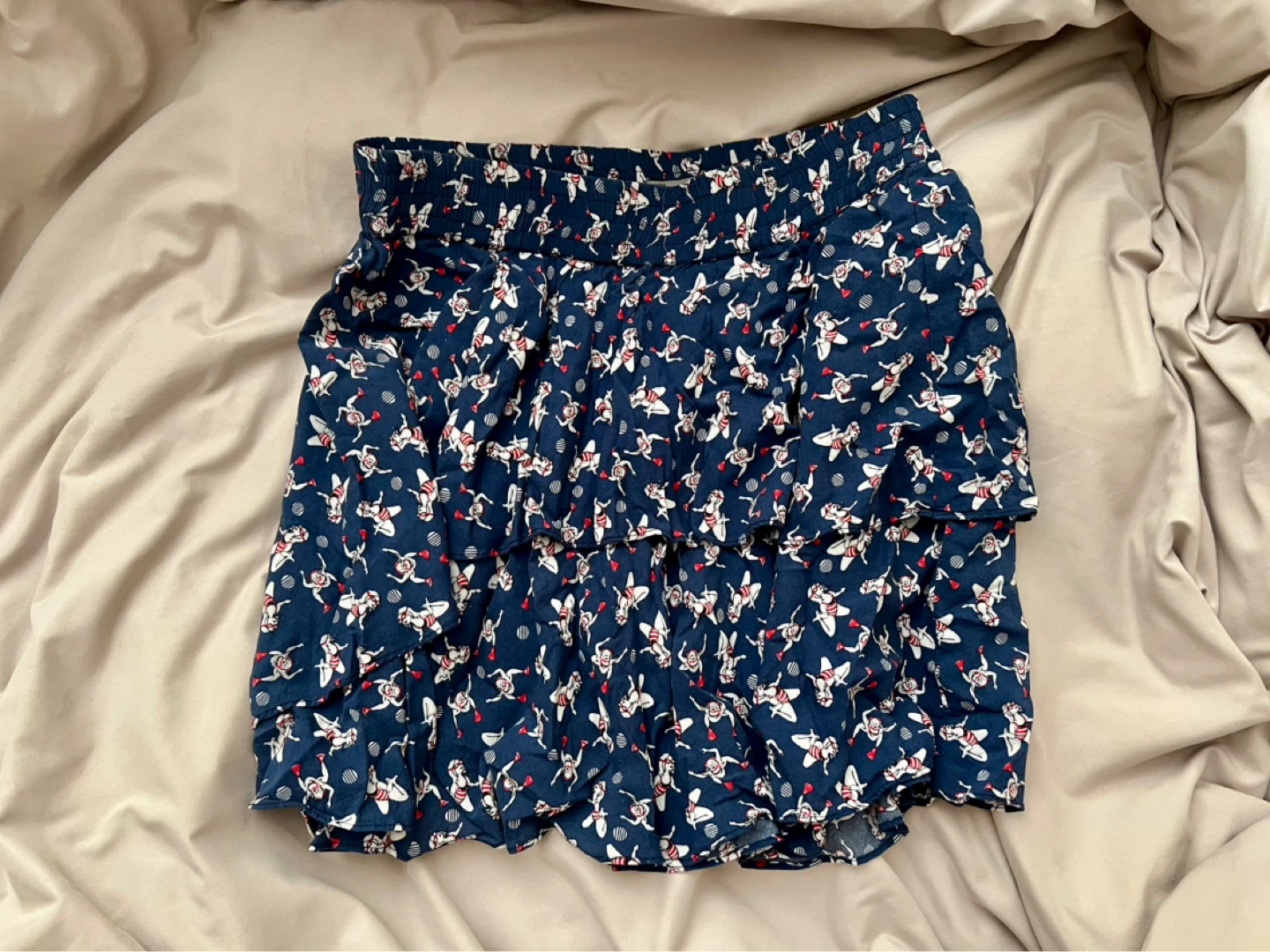 ZARA Women's Blue Tennis Print Skirt Size M - photo 3